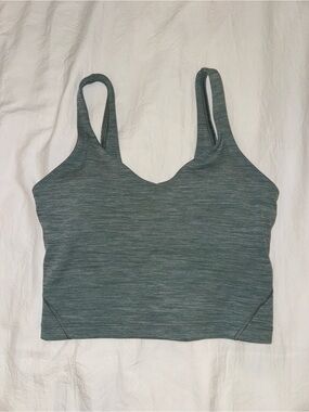 Lululemon teal green sports bra tank top